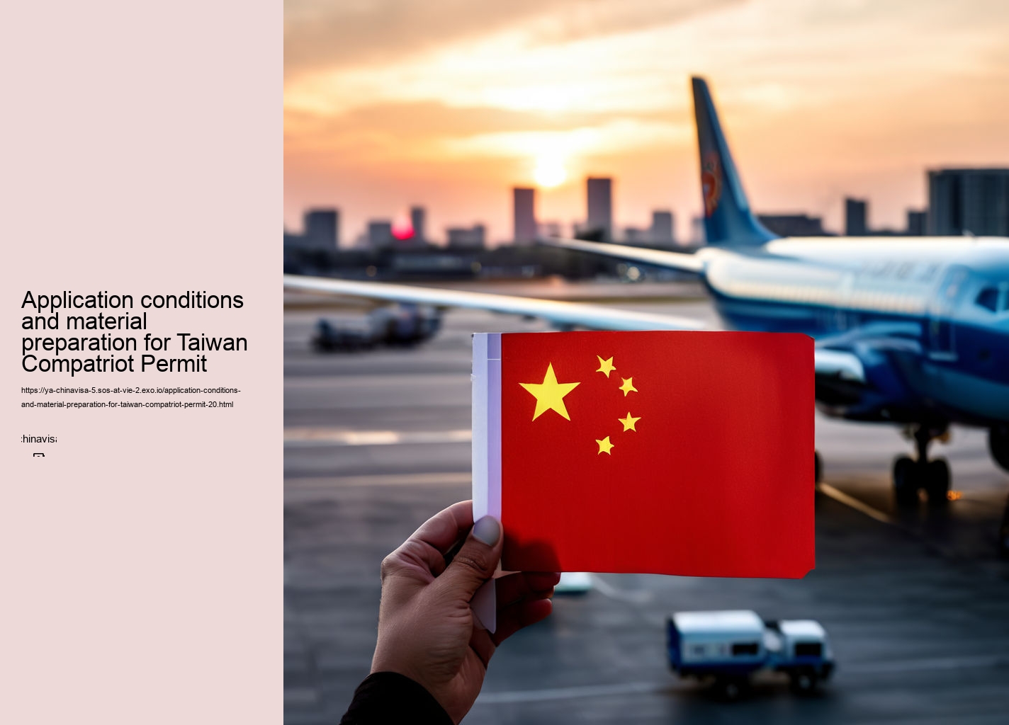 Application conditions and material preparation for Taiwan Compatriot Permit